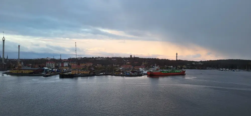 Ausblick vom Deck der Fähre nach Helsinki